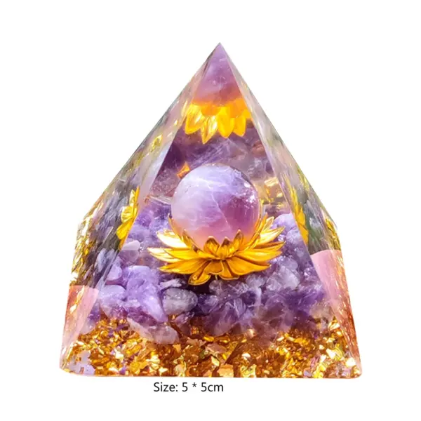 5cm Natural Stone Orgonite Pyramid Crystal - Image 30