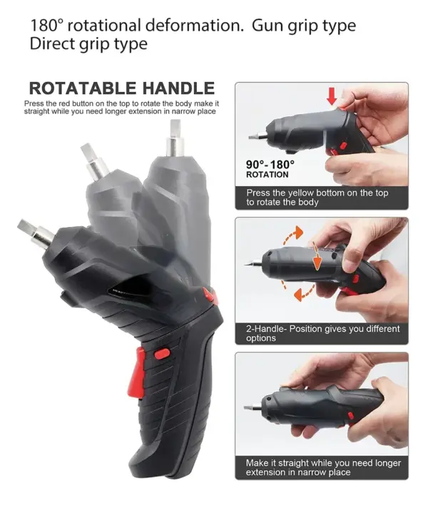 OEING Mini Cordless Electric Screwdriver D04TN7746L - Image 4