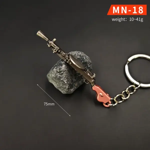 Chicken Dinner Game Keychain Set with P90 and AWM - Image 34
