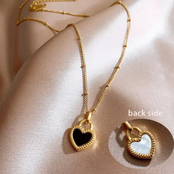 Pink Heart Pendant Necklace for Women - Image 20
