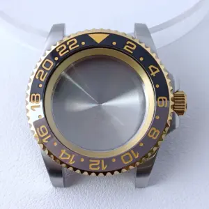 40.5mm Stainless Steel GMT Watch Case NH35/NH36 278 S4d246ed2ad88443d83c7cdddd66a5445I