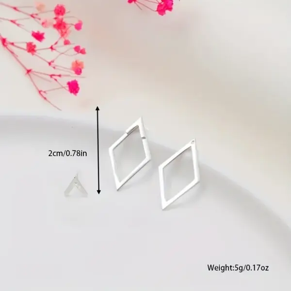 Geometric Minimalist Stud Earrings for Women - Image 5