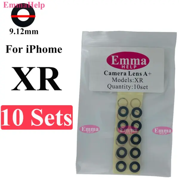 EmmaHelp 10-Pack Rear Camera Lens for iPhone Models - Image 8