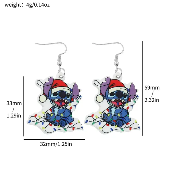 Lilo and Stitch Acrylic Drop Earrings - Image 19