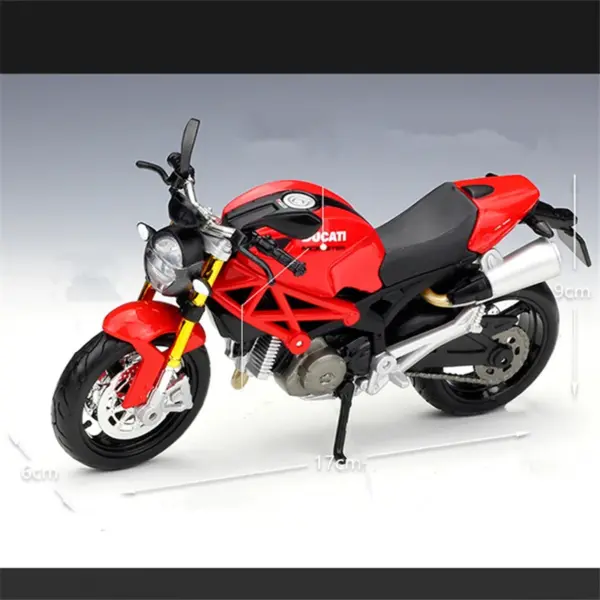 Maisto Ducati Monster 696 1:12 Diecast Motorcycle - Image 4