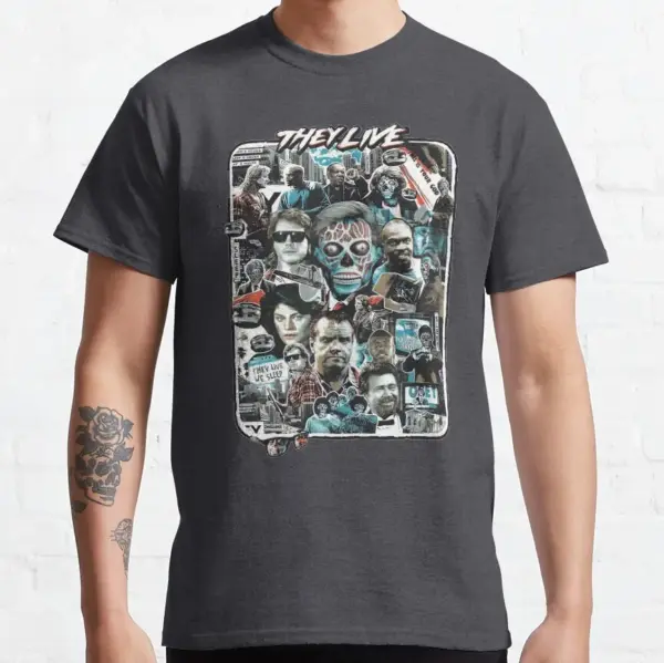 They Live Retro Horror Graphic T-Shirt S-6XL - Image 10