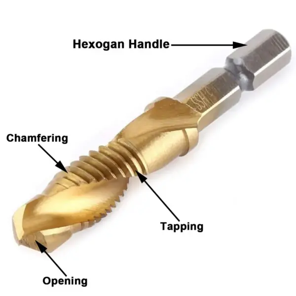HSS Metric Tap Drill Bits Set M3 to M10 - Image 6