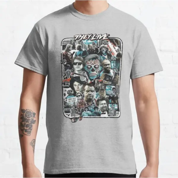 They Live Retro Horror Graphic T-Shirt S-6XL - Image 5
