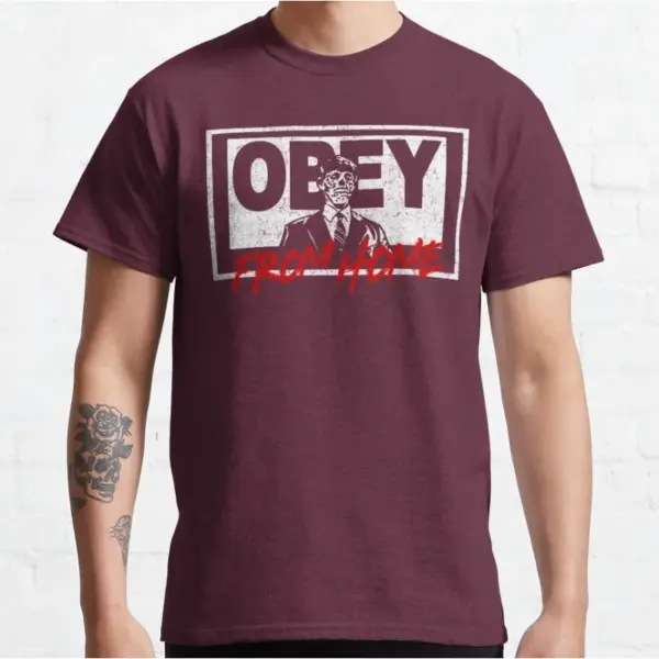 Retro Obey Graphic Tee for Men S-6XL - Image 5