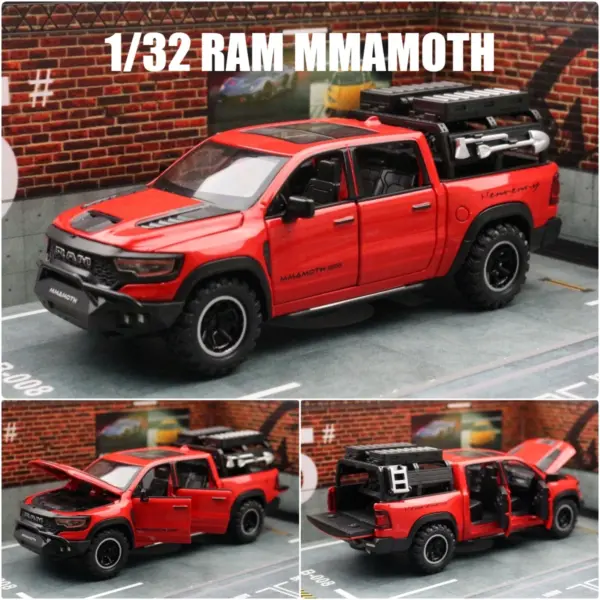 1/32 Dodge RAM MAMMOTH Diecast Pickup Model - Image 9