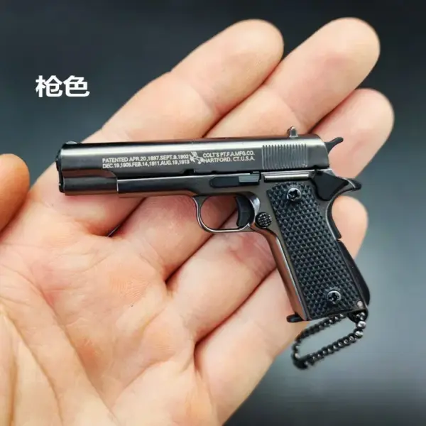 Miniature Colt M1911 Pistol Keychain Model - Image 9