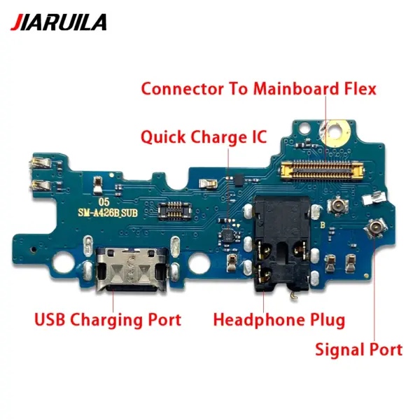 USB Charging Port Flex Cable for Samsung Galaxy A22 A32 A42 - Image 6