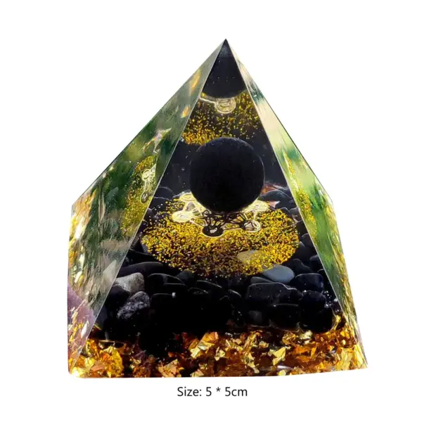 5cm Natural Stone Orgonite Pyramid Crystal - Image 31