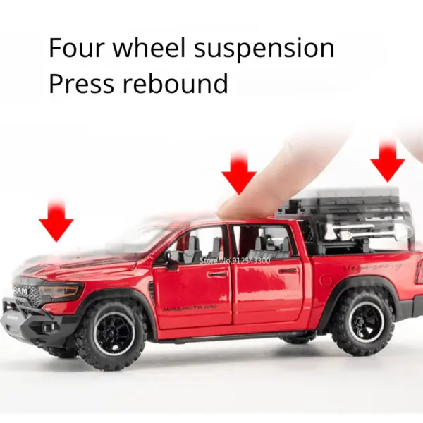 1/32 Dodge RAM MAMMOTH Diecast Pickup Model - Image 6