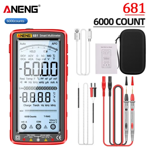 ANENG 683 Smart Digital Multimeter 6000 Counts - Image 8
