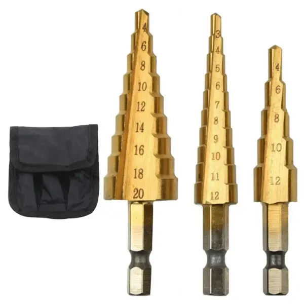 Titanium Plated Step Drill Bit Set 3-32mm - Image 7