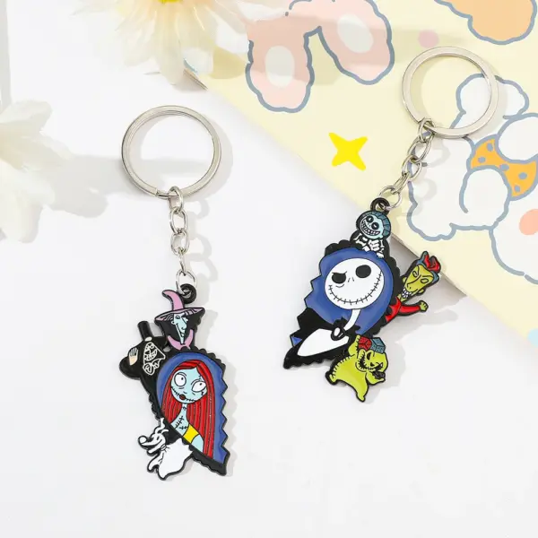 Jack and Sally Heart Keychain for Couples - Image 3