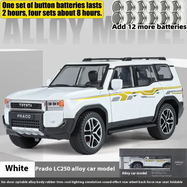 1:24 Toyota Land Cruiser Prado Diecast Model - Image 8
