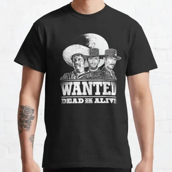 Clint Eastwood Vintage Cowboy T-Shirt for Men - Image 9