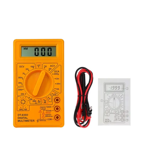 DT-830 Digital Multimeter AC DC Tester - Image 6