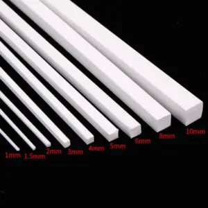100pcs 0.5-10mm ABS Square Rods Set