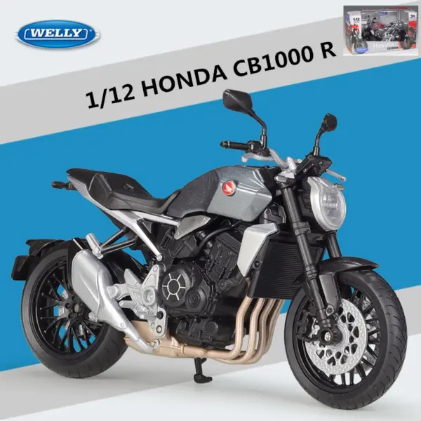 WELLY 1:12 Honda CB1000R Diecast Motorcycle Model - Image 12