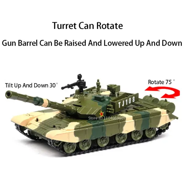 1:32 Scale ZTZ-99 Diecast Military Tank Model - Image 4