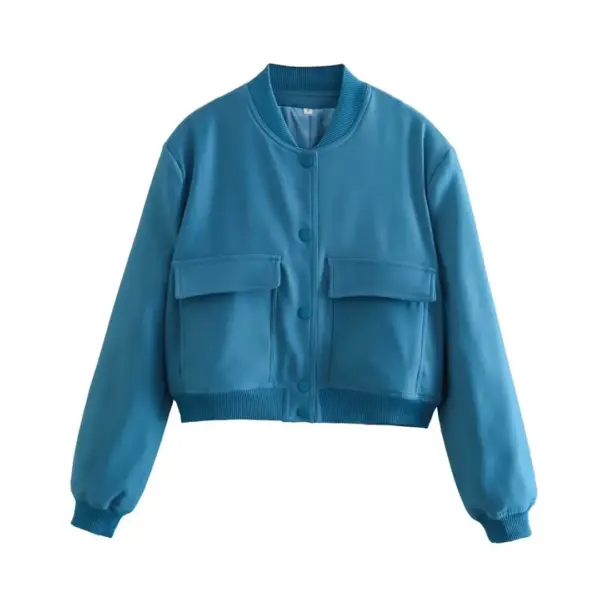 Willshela Women's V-Neck Bomber Jacket - Image 14