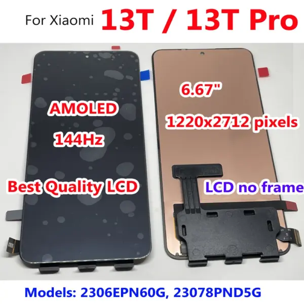 AMOLED LCD Digitizer for Xiaomi 13T Pro - Image 2