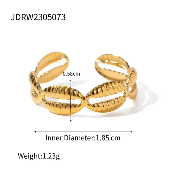 Classic Stainless Steel Geometric Rings for Women - Image 21