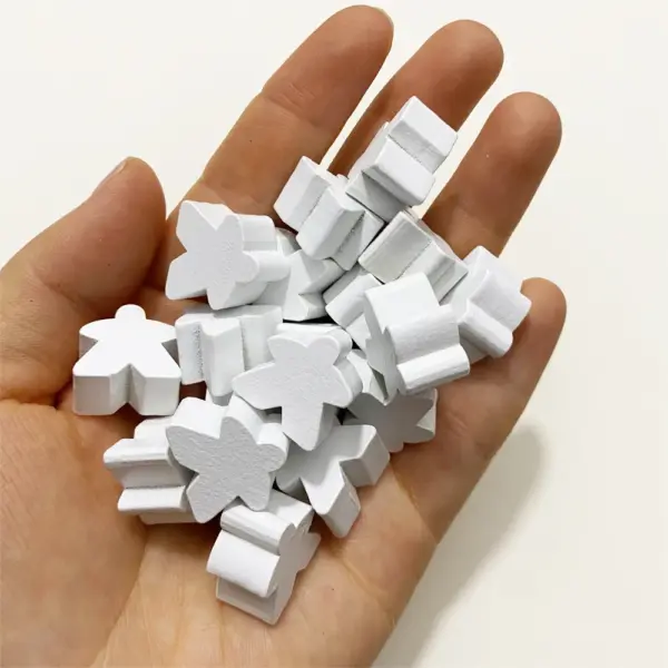 100PCS 16mm Wooden Meeples for Tabletop Games - Image 10