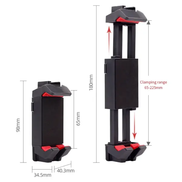 Universal Phone Tablet Clip Holder for Tripod - Image 3