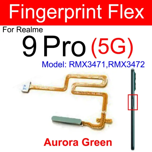 Realme Fingerprint Sensor Flex Cable for 7 8S 9Pro - Image 12