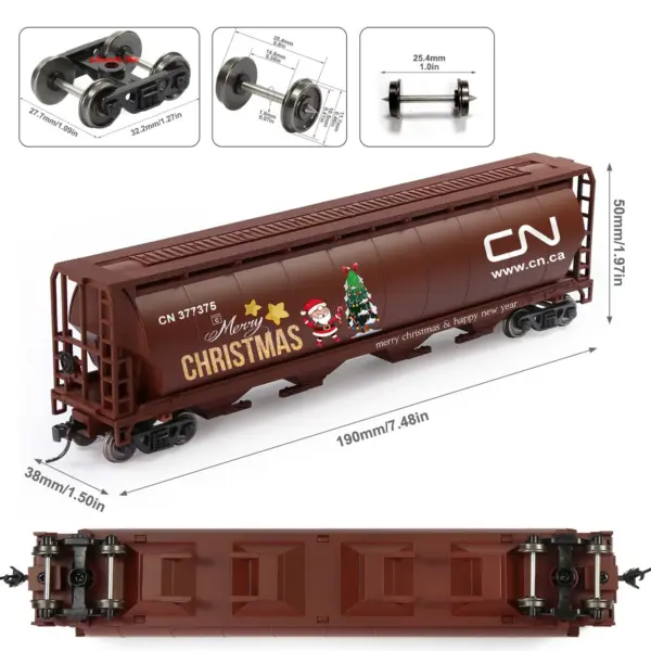 Evemodel HO Scale Christmas Hopper Car C8744 - Image 6