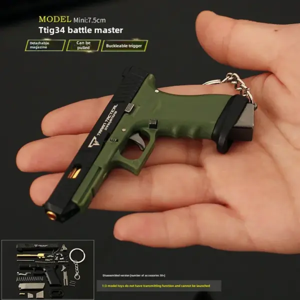 Mini Gun Charm Keychain Glock Model 1:3 Scale - Image 7