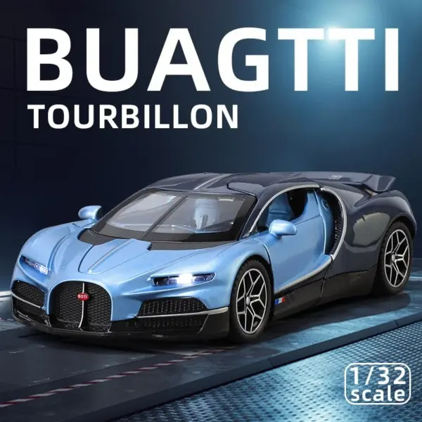 Simulation 1/32 Bugatti Toy Model Car - Image 3