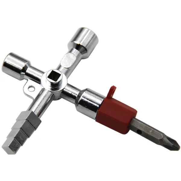 4-in-1 Silver Key Wrench Tool Set - Image 2