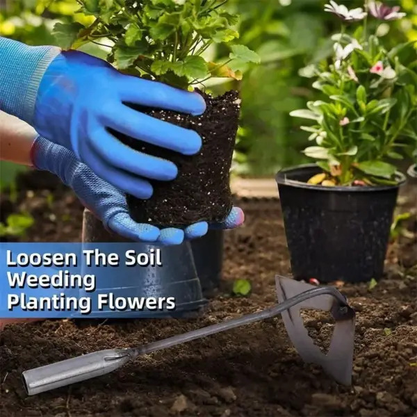 All-Steel Handheld Weeding Hoe for Gardening - Image 6