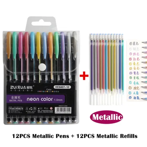 48 Pcs Glitter Gel Pen Set for Art - Image 7