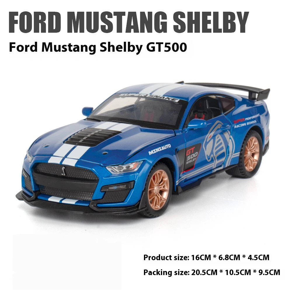 1:32 Ford Mustang GT500 Diecast Model Car 11 1:32 Ford Mustang GT500 Diecast Model Car - Image 11