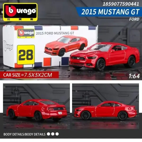 Bburago 1:64 Ferrari Model Car Set - Image 29