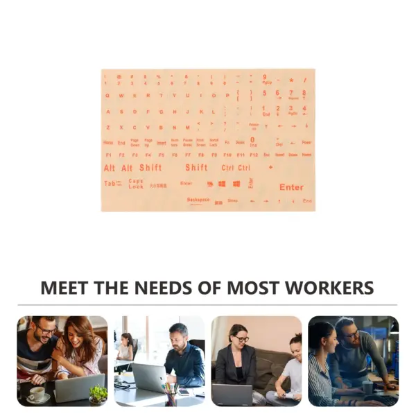 2 Sheets English Keyboard Stickers for Laptops - Image 5