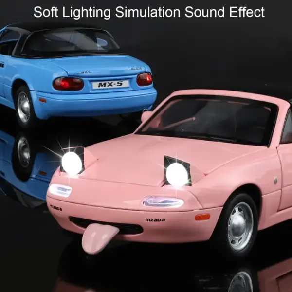 1:24 Mazda MX-5 Model Car Alloy with Sound - Image 4