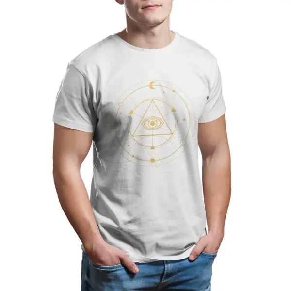 Enlightenment Sacred Geometry Cotton T-Shirt - Image 12
