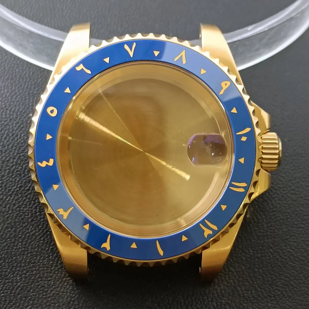 NH35 GMT Steel Watch Case 40.5mm Silver 13 NH35 GMT Steel Watch Case 40.5mm Silver - Image 13