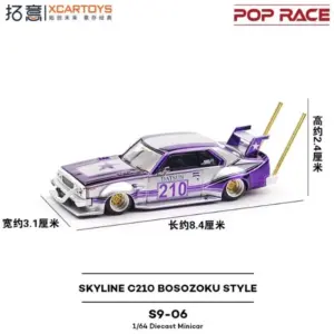 1/64 Zokusha Datsun C210 Skyline Model Car 8 S5264f2e4476f4c19b5bd3e4584ed37bcX