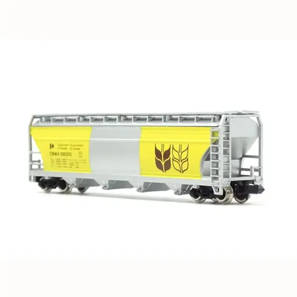 N Scale 1/160 Yellow Wheat Train Carriage Model - Image 2
