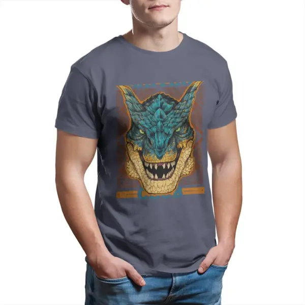 Monster Hunter World Tigrex T-Shirt for Men - Image 9