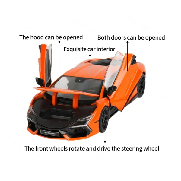 Bburago 1:24 Lamborghini Revuelto Diecast Car - Image 2