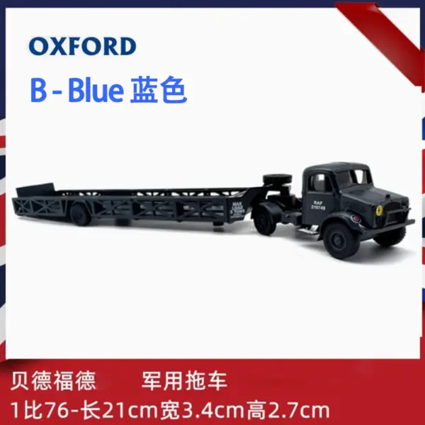 1:76 Diecast Alloy Low Loader Trailer Model - Image 11